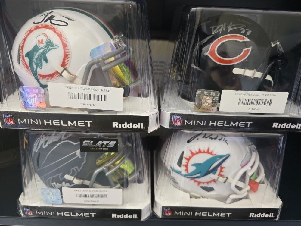 Autographed Mini NFL Helmets