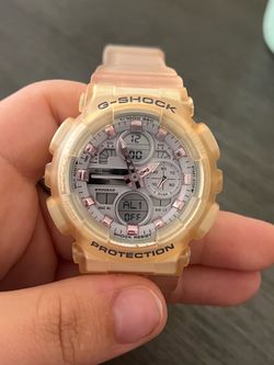G-Shock S-Series Peach Skeleton Watch (GMA-S140M-4A)