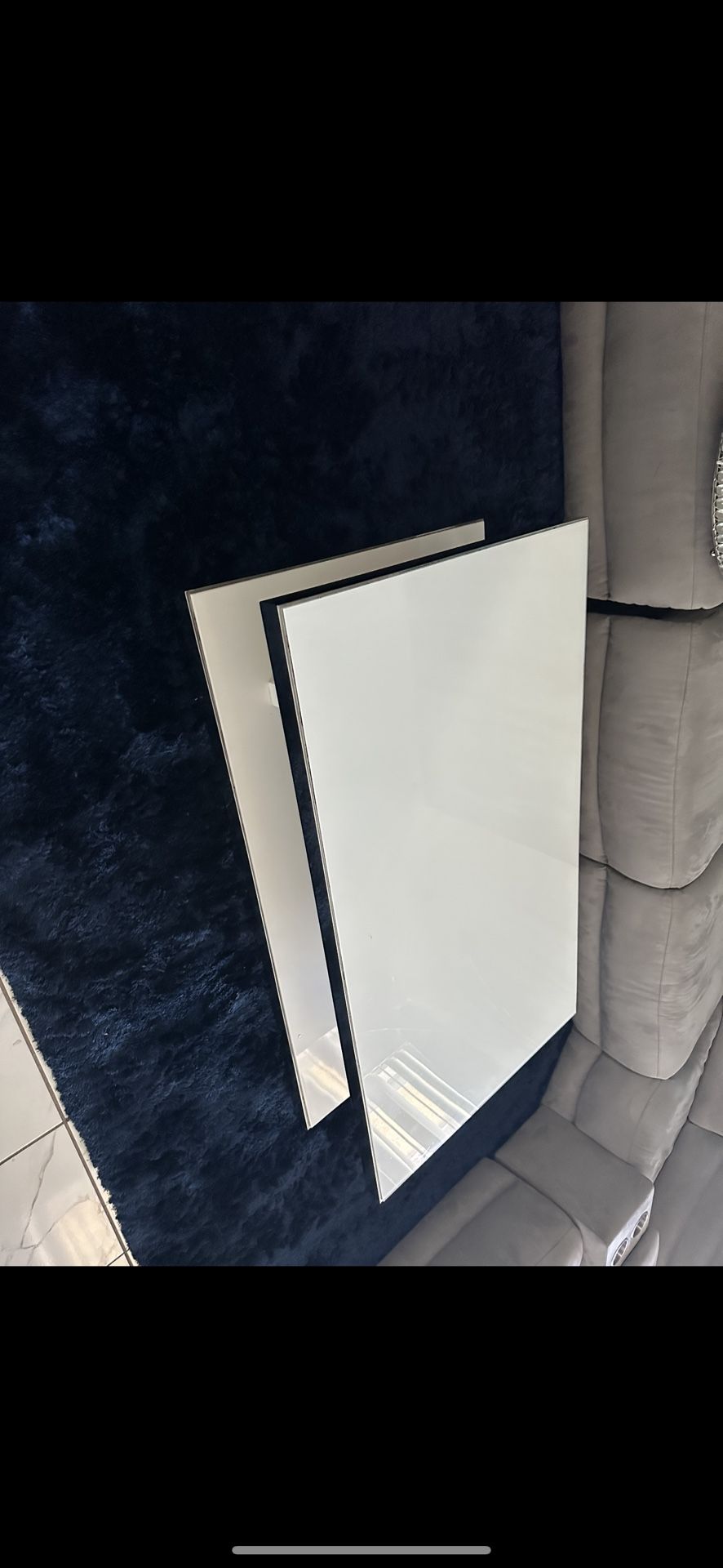 Silver & White Coffee Table