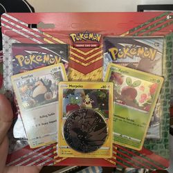 Morpeko Snorlax Applin Pokemon Promo 2 Pack Blister with Coin Sealed