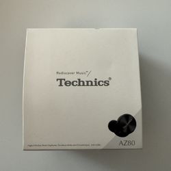 Technics EAH-AZ80-K Digital Wireless Stereo Earphones Bluetooth Noise Canceling