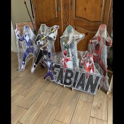 Power Rangers Wood Prop