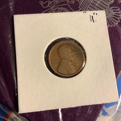 1) 1911 Lincoln Penny Wheat Penny For Sale 