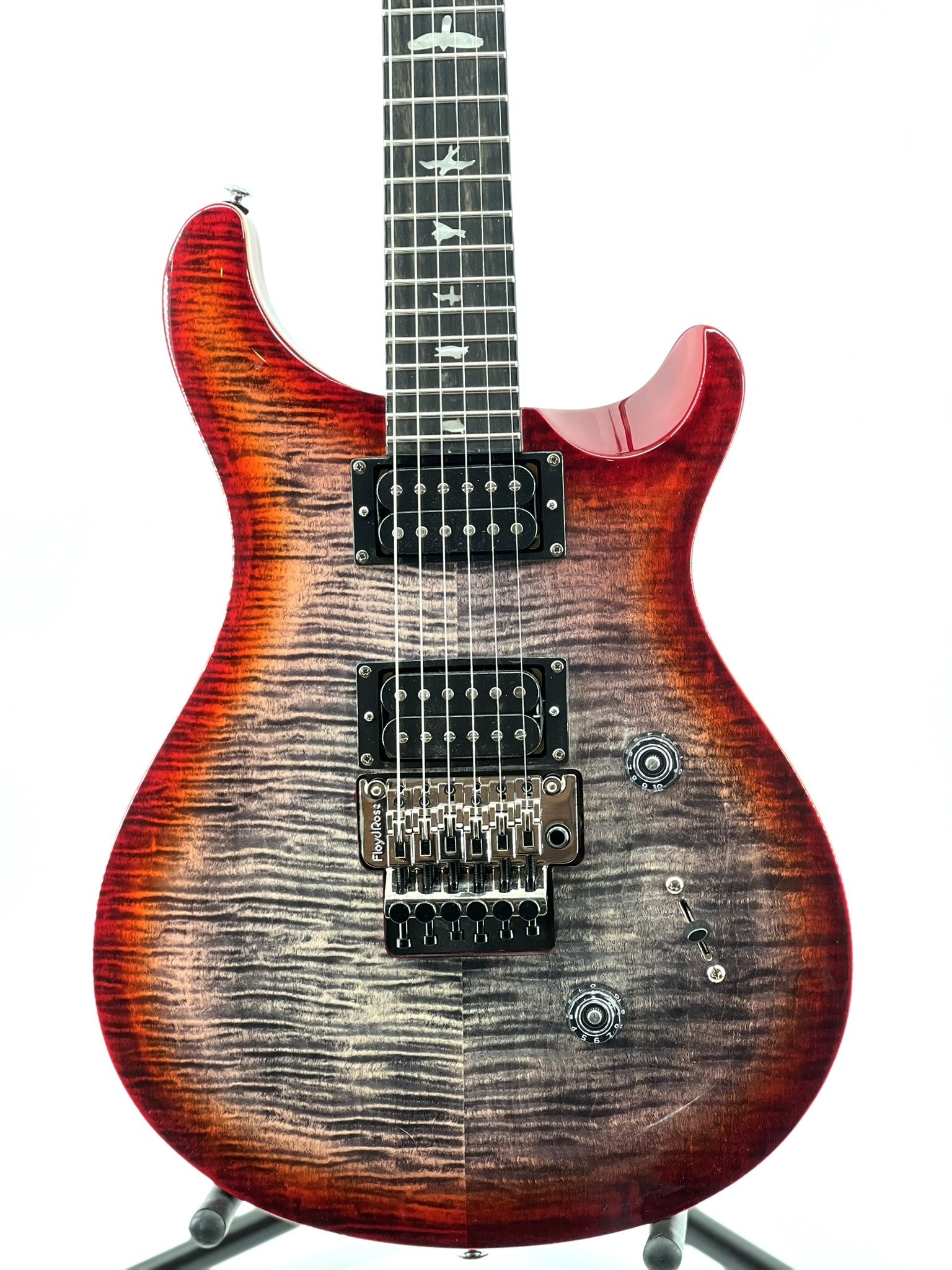 PRS  SE Custom 24 Floyd Rose Electric Guitar - Charcoal Cherry Burst