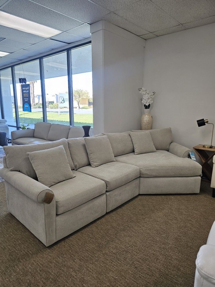 3-pc Fabric Sectional Sofa With Chaise-Wrenley