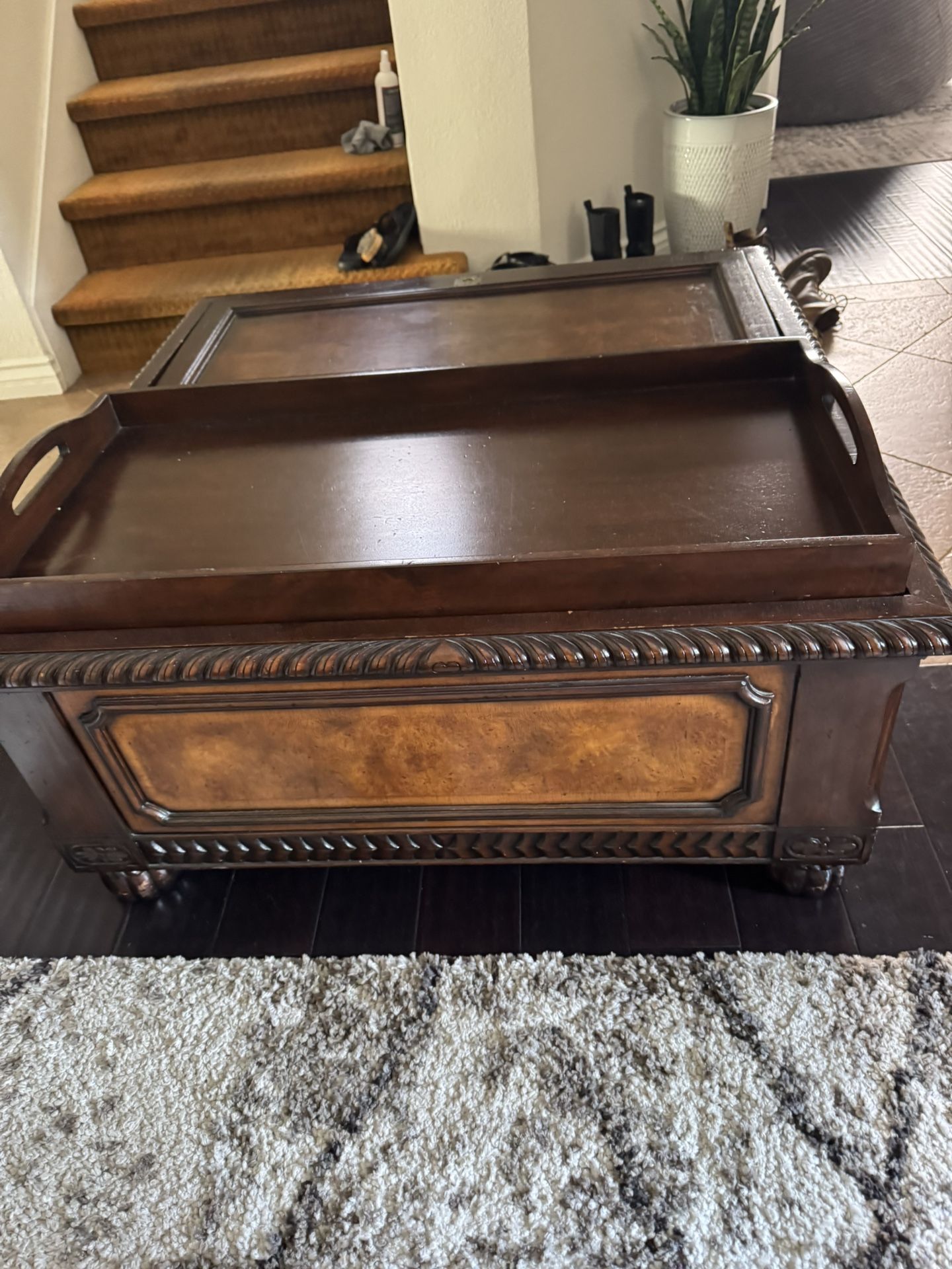 Large Wood Coffee Table 39x39