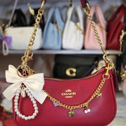 red coach bag brand new