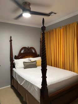 Queen Size Wooden Bed