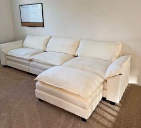 Cream Modular Sectional Sofa