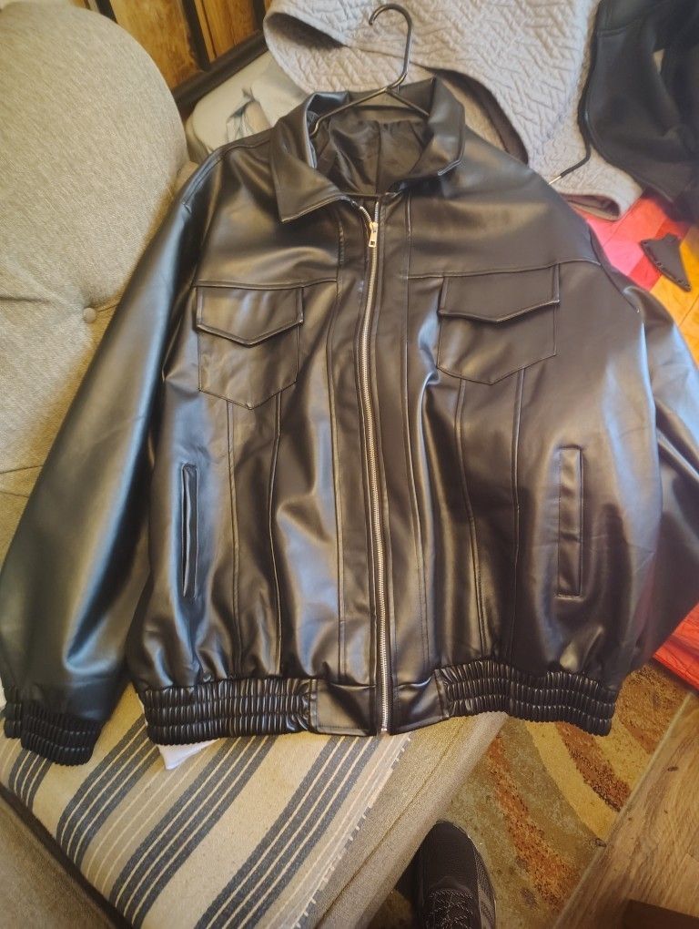 5Xl Plus Size Leather Jacket And Spring Jacket