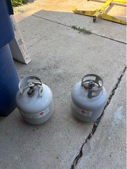Empty propane tanks