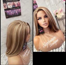 Human Hair Blended Lace Front wig