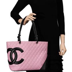 Vintage Chanel Cambon Shoulder Bag Pink