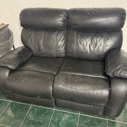 2 Seat Recliner Leather Sofa