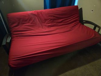 Red futon Sofa Bed