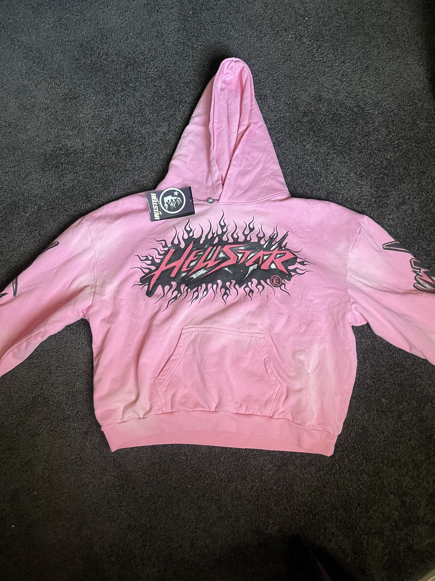Hellstar Brainwashed Without Brain Hoodie Pink (Size XL)
