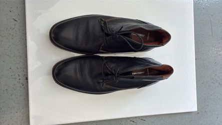 Johnston And Murphy Sheepskin Black Dress Shoe Men’s Size 10.5