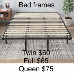 New Queen Size Platform Bed Frame