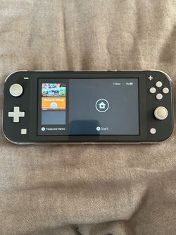 Gray Nintendo switch lite