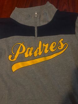 San Diego Padres pink Quarter-Zip Sweatshirt size L adult