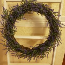 18" Lavander Wreath. New
