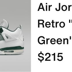 Air Jordan 4 Retro Oxidize Green 