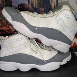 $135 Air Jordan 6 Rings 'White Cool Grey" Men's 11.5 *Pre-Owned* SUPER CLEAN* Practically NEW with OG box -