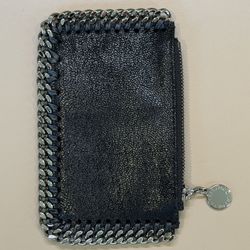 Stella McCartney Black Falabella Zipped Cardholder - New