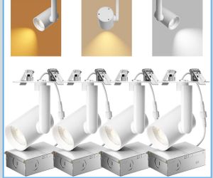 Amico 4 Pack 4 Inch Gimbal Recessed Ceiling Lighting