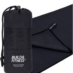 Travel and Beach towel (black)