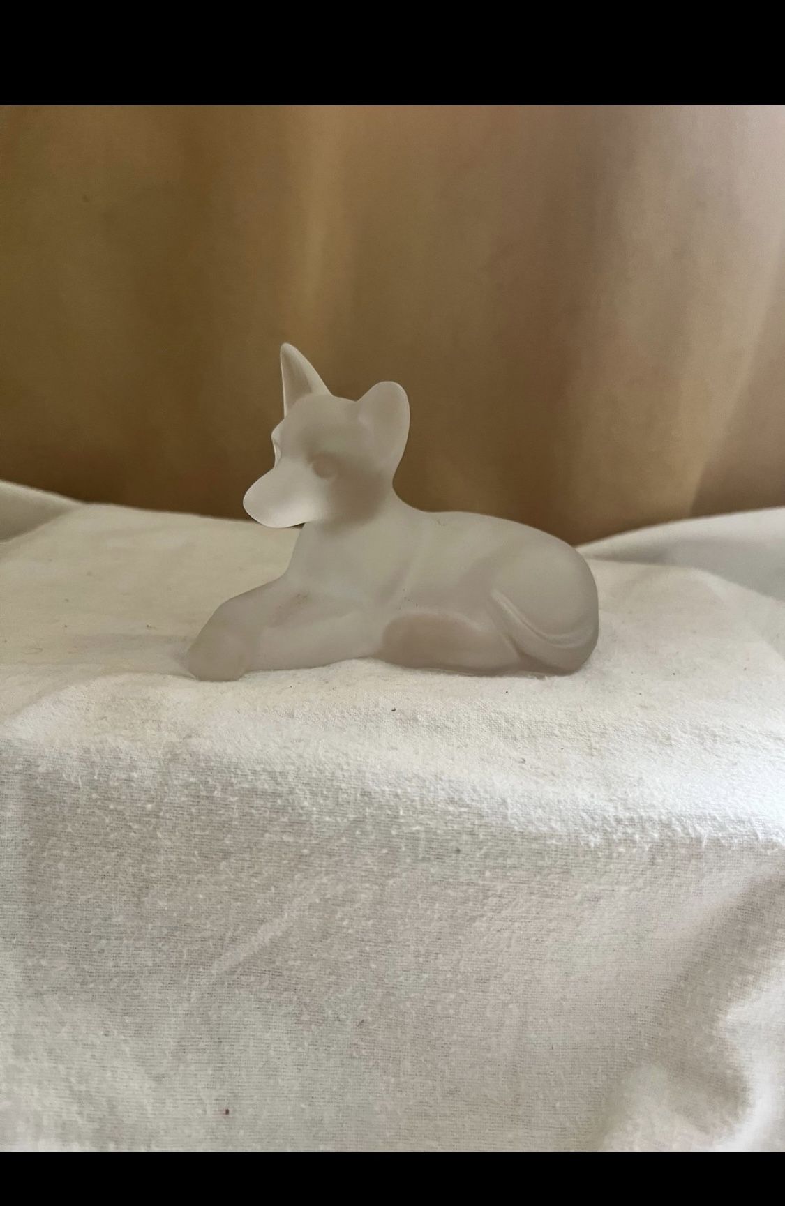Lenox 1994 Frosted German Shepherd Puppy Figurine