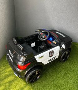 12V Kids Ride-On Police Car – Lights, Sounds & Working Doors