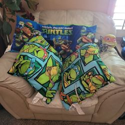 Pillows And Lights And Lighted Frame