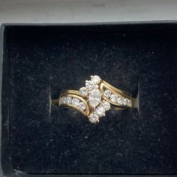 14 K gold Wedding ring set