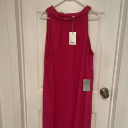 Size 22 New Pink tank dress with gold buttons by 1901 from Nordstrom  Originally $119 