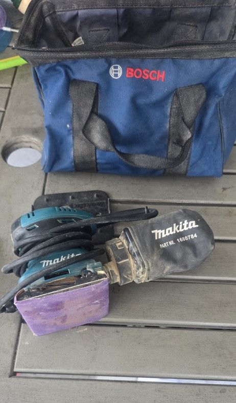 Makita Palm Sander, And Lots Of Sand Paper