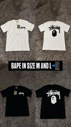 BAPE STUSSY shirt