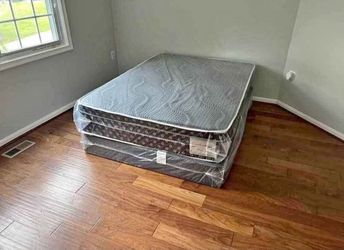 Full size mattress with box spring for sale!! never used