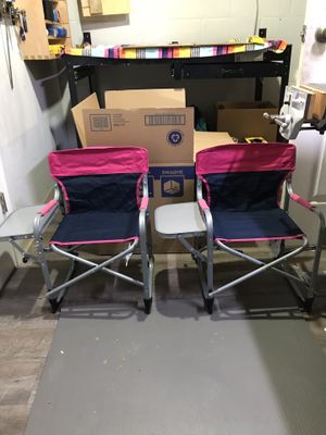 Photo Kids Member’s Mark Folding Directors Chairs With Tray Camping Sport Events (2)