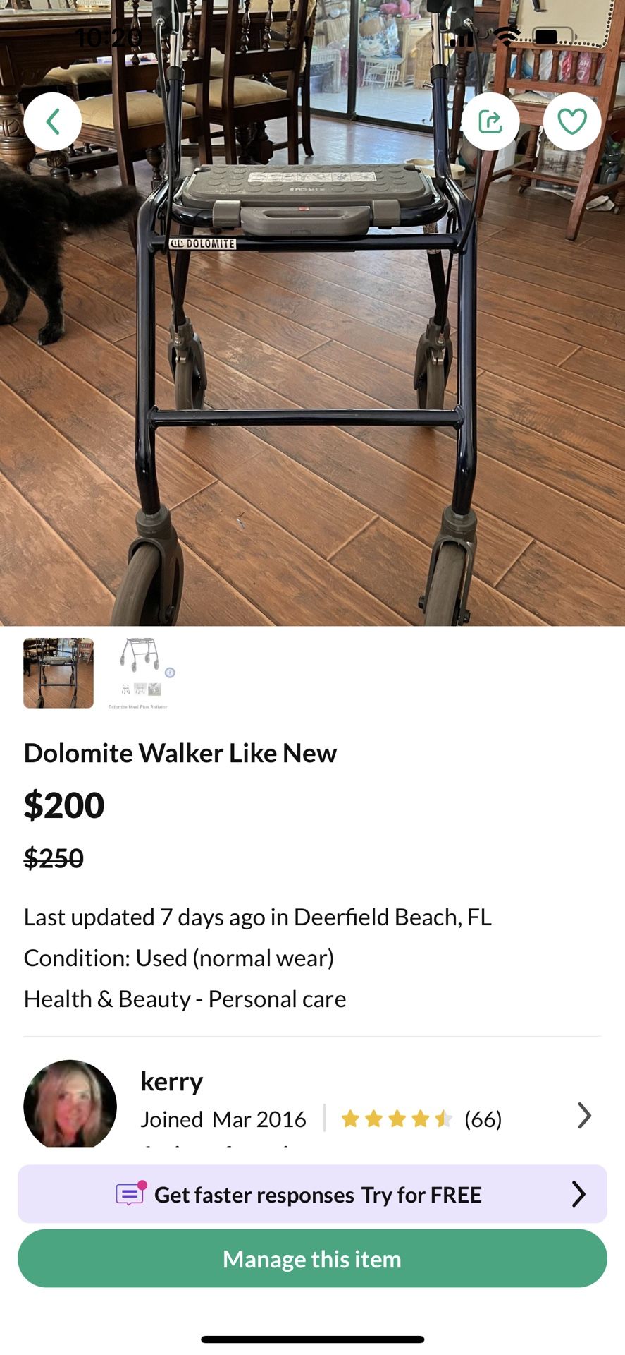 Dolomite Walker Like New