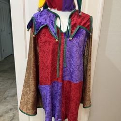Jester Tunic & Hat with Bells - Renaissance Faire 