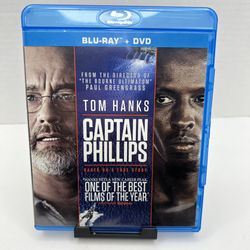 Captain Phillips Two Disc Combo: Blu-ray / DVD. Stars Tom Hanks. Excellent