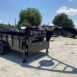 Trailmaxx 14’ 4’ Sides Dump Trailer $1800 Total Down