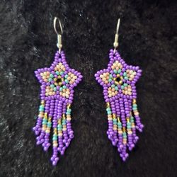 Aretes Artesanales Hechos De Chaquira