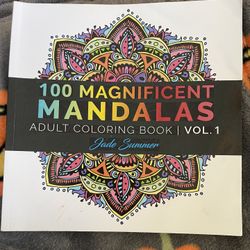 100 Magnificent Mandalas Adult Coloring Book 