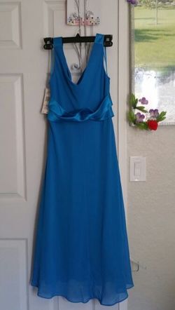 New royal Blue chiffon dress