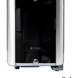 Terpkooler Cosmetic Refrigerator & Mini Fridge w/ Lock, Temp & Humidity Control