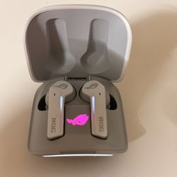 ASUS ROG Cetra True Wireless Gaming Earbuds – White – ANC – Low Latency – 27Hr Battery