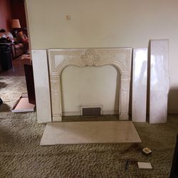Vintage Marble Fireplace