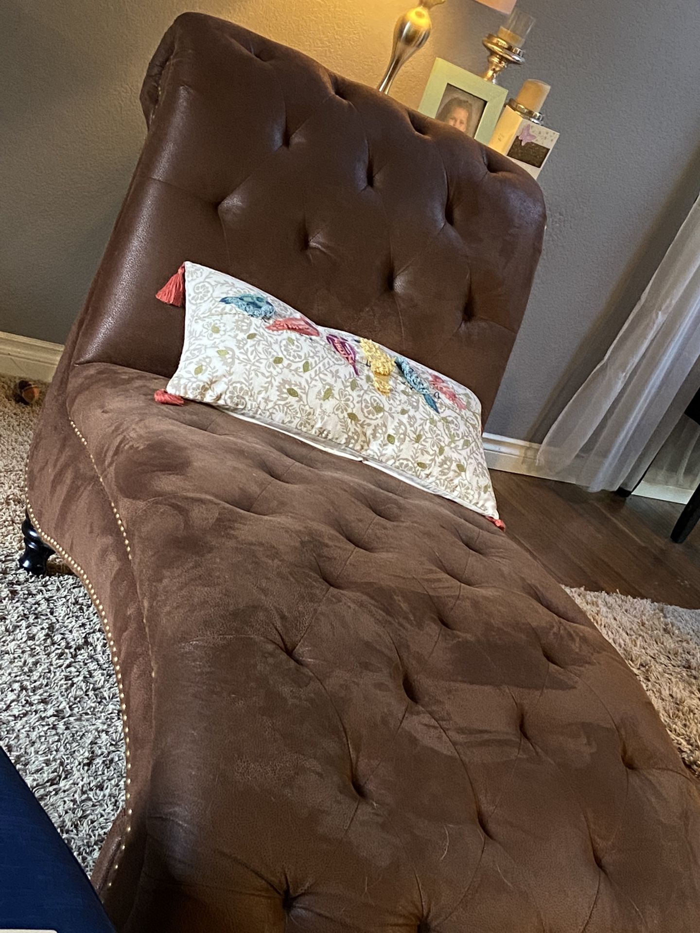 Chase Lounge Living Room Chair Brown Microfiber $100